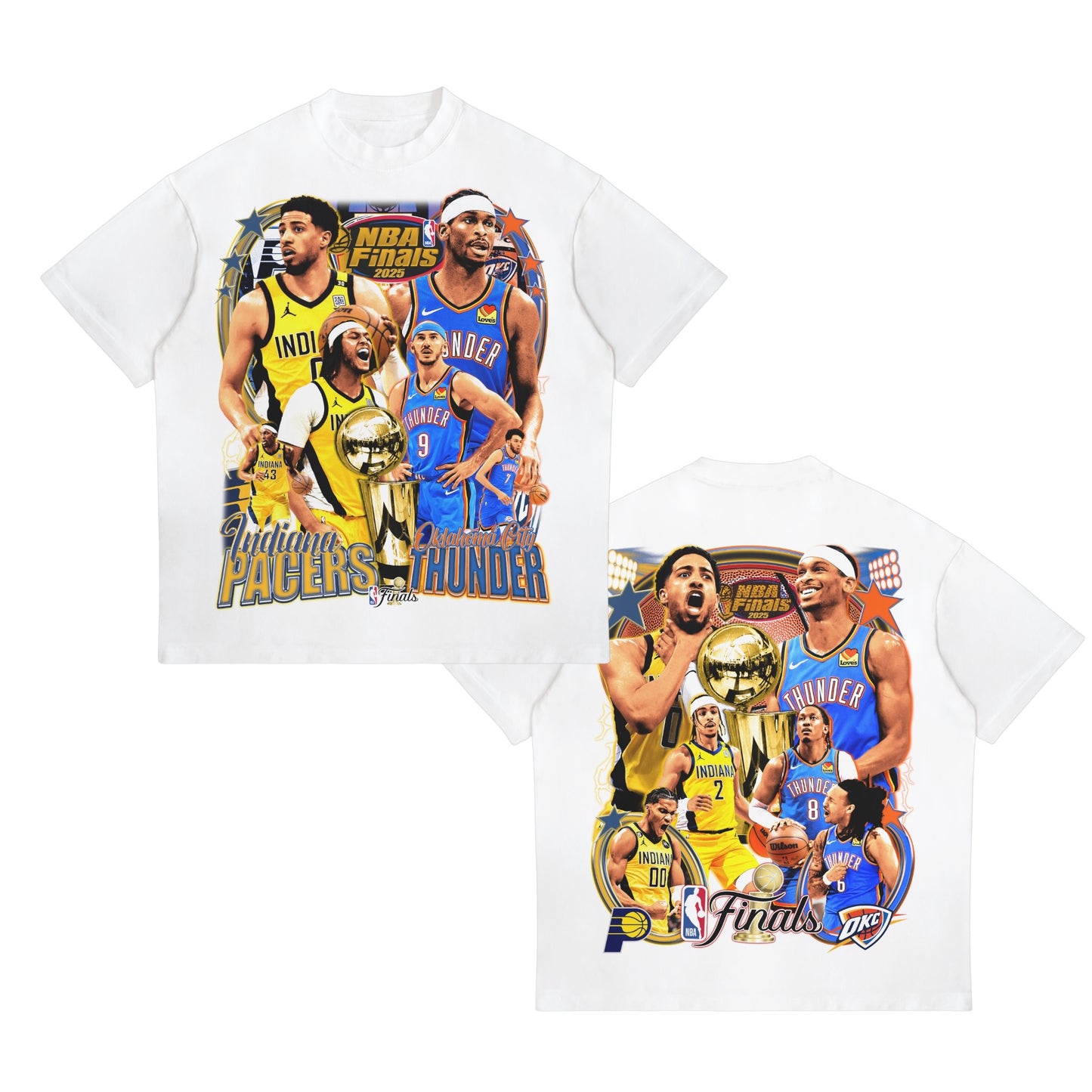 PACERS VS THUNDER NBA FINALS 2025 TEE [DS]