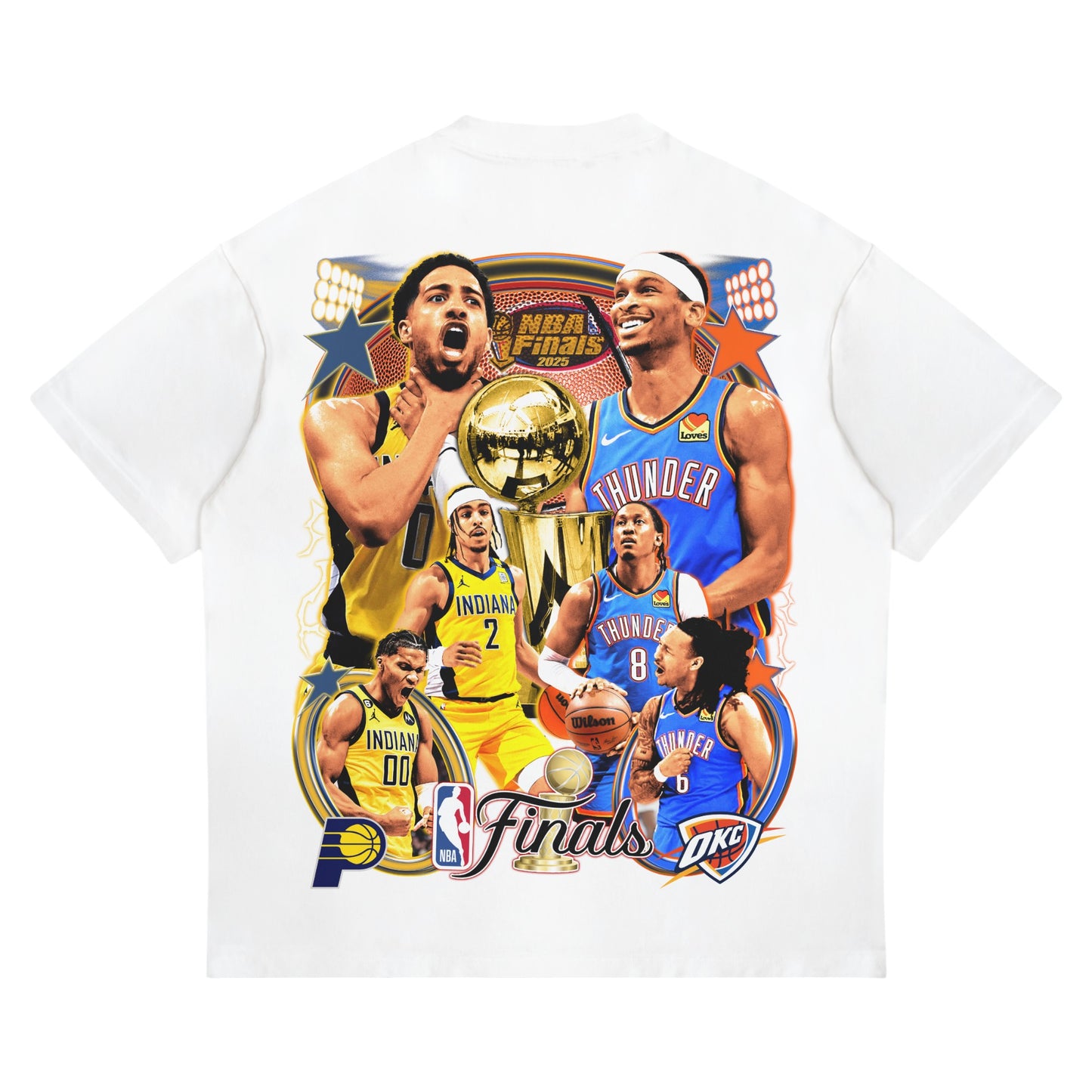 PACERS VS THUNDER NBA FINALS 2025 TEE [DS]
